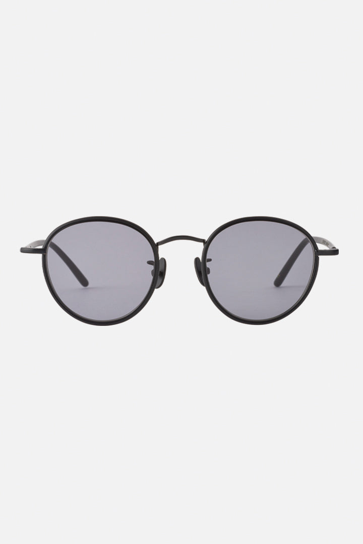 ADSR CAMERON 05 ブラック ラウンド サングラス 伊達メガネ A.D.S.R. / CAMERON 05(c) / MATTE BLACK/BLACK - Lt.Gray マット