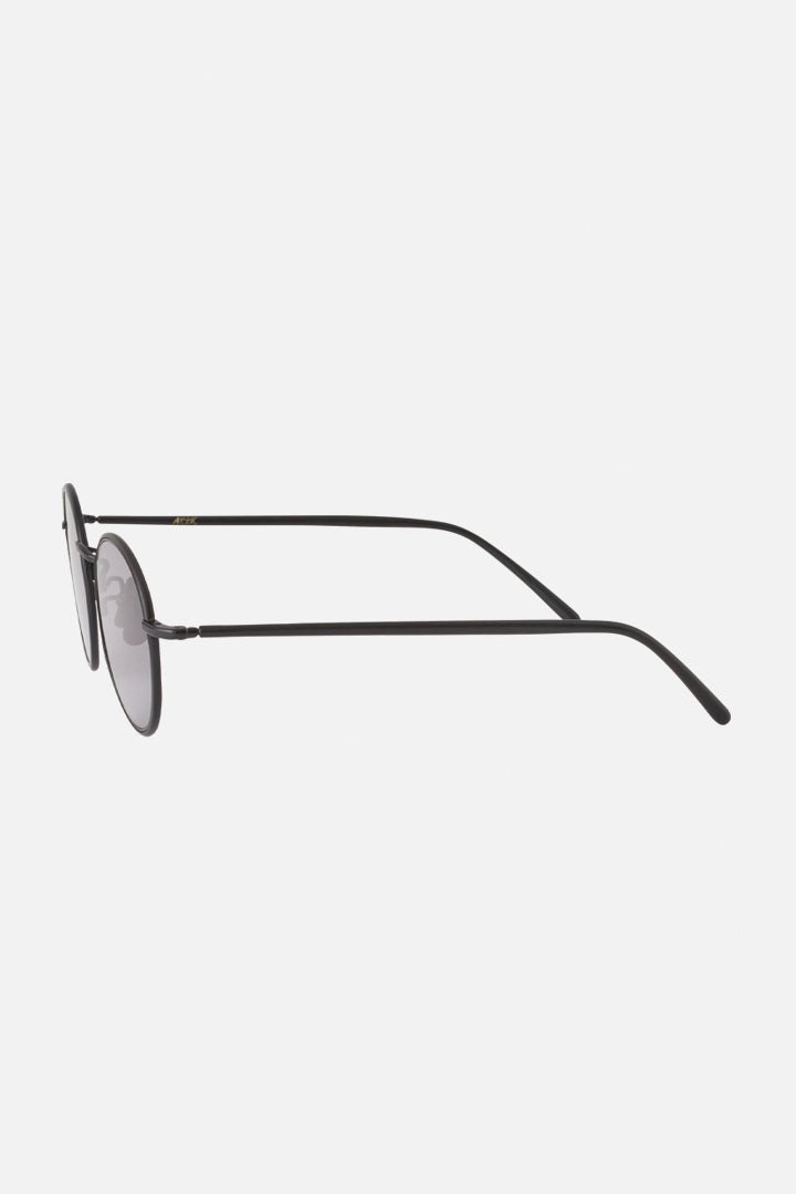 ADSR CAMERON 05 ブラック ラウンド サングラス 伊達メガネ A.D.S.R. / CAMERON 05(c) / MATTE BLACK/BLACK - Lt.Gray マット